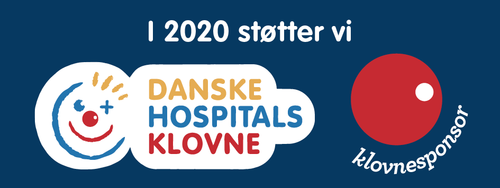 I 2020 støtter vi Danske Hospitals Klovne - Klovnesponsor I 2020 støtter vi Danske Hospitals Klovne - Klovnesponsor
